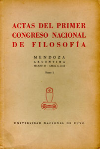 Primer Congreso Nacional de Filosofía, 1949