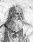 Platón según Rafael en La Escuela de Atenas